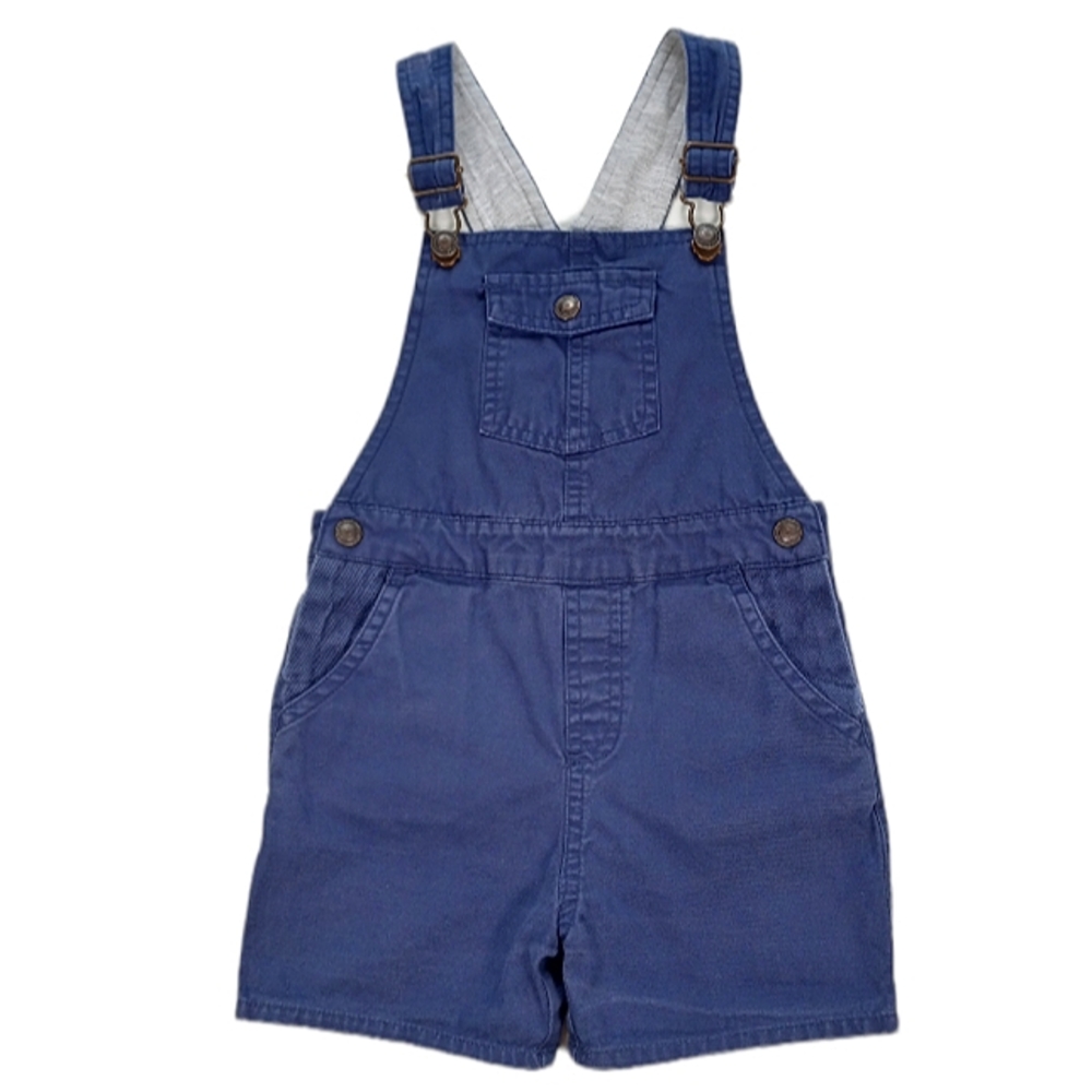 Zara Shortalls Gender Neutral 4-pocket Side Snaps Size 2/3 Years